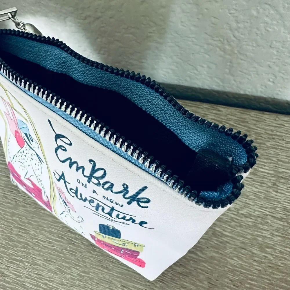 Travel Dogs Embark on a New Adventure Zipper Makeup Bag Pouch